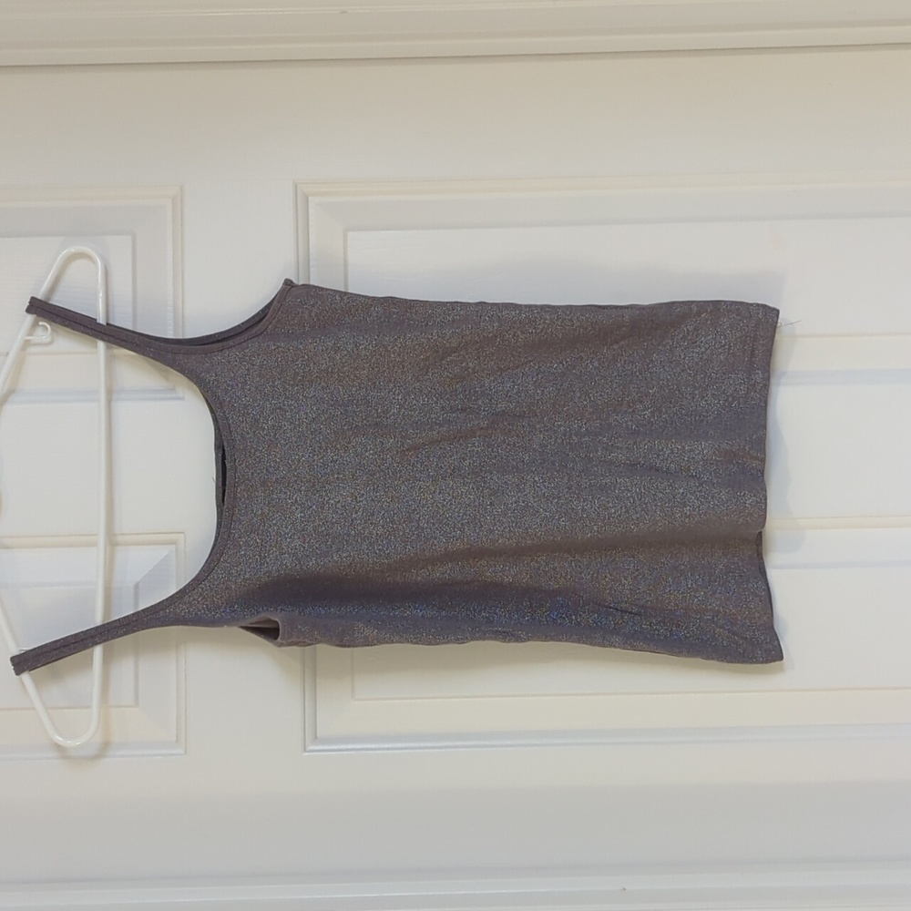 H&M Gray Shimmer Tank-Large